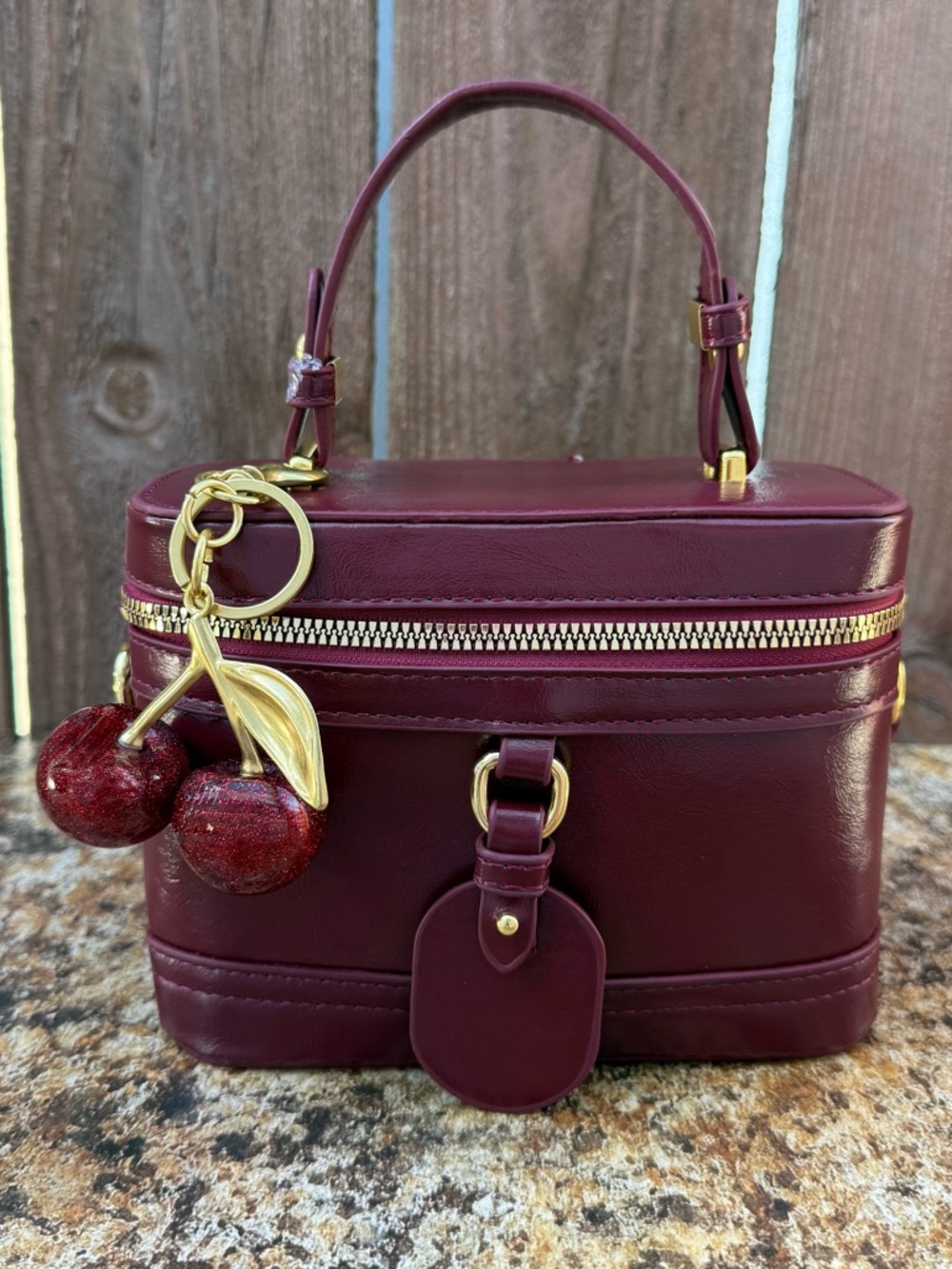 High Fashion Beautiful Burgundy Crossbody Purse